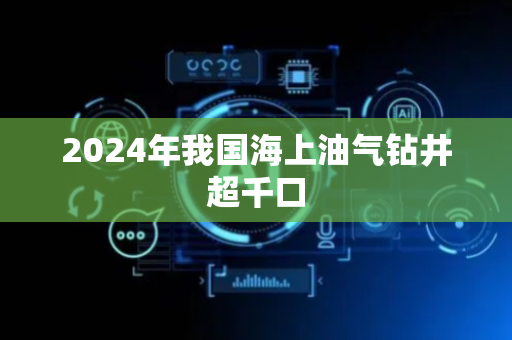 2024年我国海上油气钻井超千口