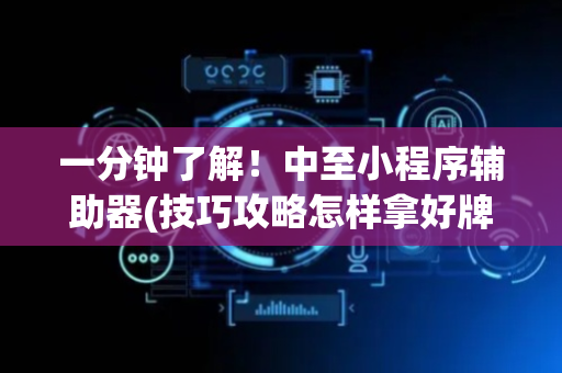 一分钟了解！中至小程序辅助器(技巧攻略怎样拿好牌)