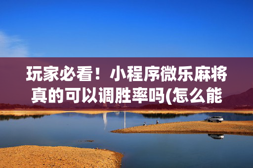 玩家必看！小程序微乐麻将真的可以调胜率吗(怎么能赢发牌规律)