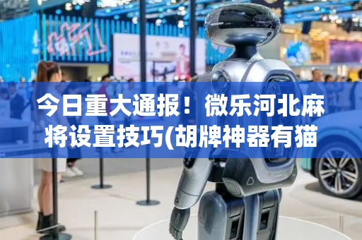 今日重大通报！微乐河北麻将设置技巧(胡牌神器有猫腻吗)