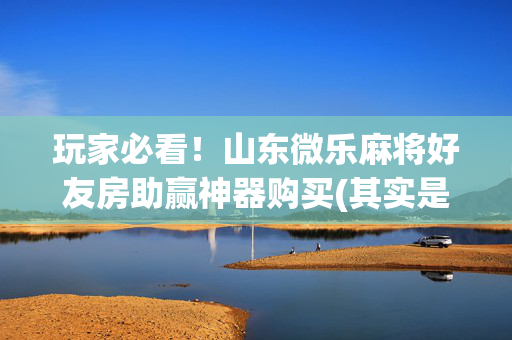 玩家必看！山东微乐麻将好友房助赢神器购买(其实是有挂的)