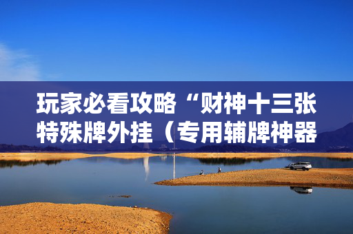 玩家必看攻略“财神十三张特殊牌外挂（专用辅牌神器免安装）