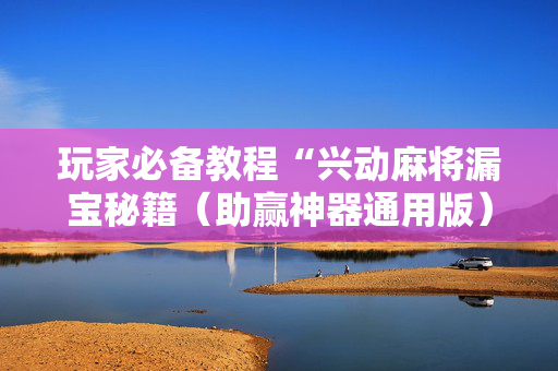 玩家必备教程“兴动麻将漏宝秘籍（助赢神器通用版）