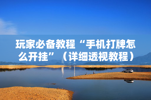 玩家必备教程“手机打牌怎么开挂”（详细透视教程）-哔哩哔哩