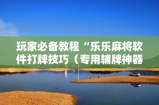 玩家必备教程“乐乐麻将软件打牌技巧（专用辅牌神器免安装）
