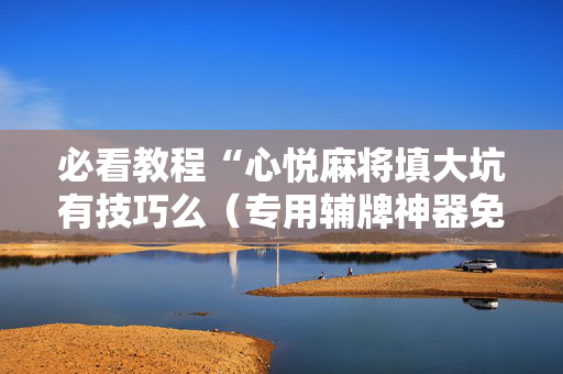 必看教程“心悦麻将填大坑有技巧么（专用辅牌神器免安装）