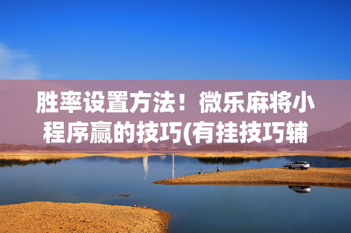胜率设置方法！微乐麻将小程序赢的技巧(有挂技巧辅助器)