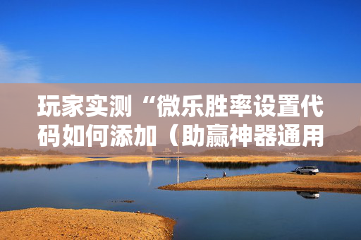 玩家实测“微乐胜率设置代码如何添加（助赢神器通用版）
