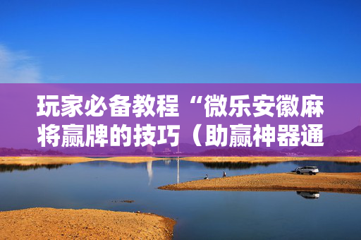玩家必备教程“微乐安徽麻将赢牌的技巧（助赢神器通用版）