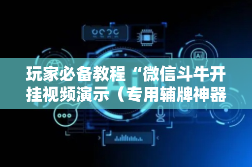 玩家必备教程“微信斗牛开挂视频演示（专用辅牌神器免安装）
