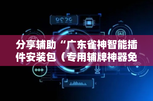 分享辅助“广东雀神智能插件安装包（专用辅牌神器免安装）