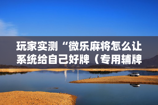 玩家实测“微乐麻将怎么让系统给自己好牌（专用辅牌神器免安装）