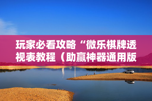 玩家必看攻略“微乐棋牌透视表教程（助赢神器通用版）