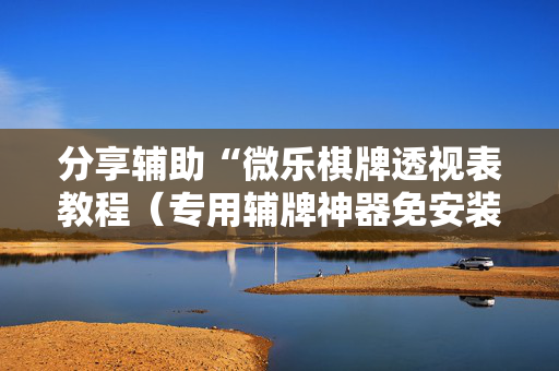 分享辅助“微乐棋牌透视表教程（专用辅牌神器免安装）