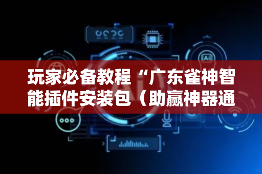 玩家必备教程“广东雀神智能插件安装包（助赢神器通用版）