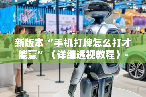 新版本“手机打牌怎么打才能赢”（详细透视教程）-哔哩哔哩