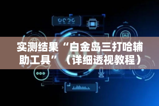 实测结果“白金岛三打哈辅助工具”（详细透视教程）-哔哩哔哩
