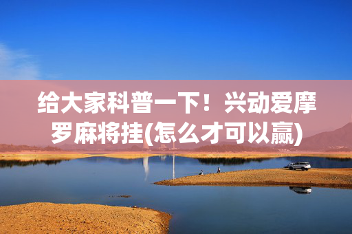 给大家科普一下！兴动爱摩罗麻将挂(怎么才可以赢)