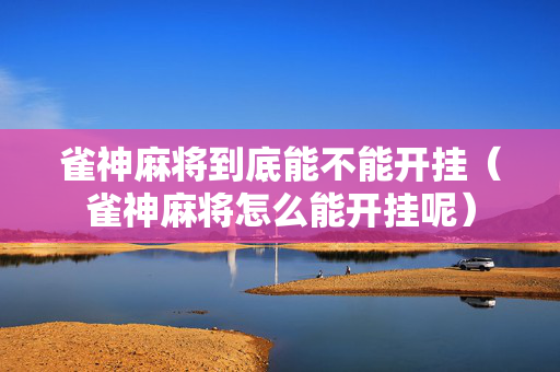 雀神麻将到底能不能开挂（雀神麻将怎么能开挂呢）