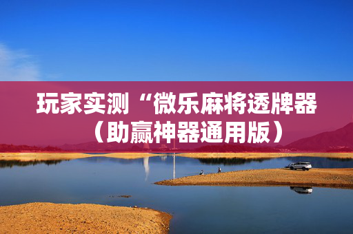玩家实测“微乐麻将透牌器（助赢神器通用版）