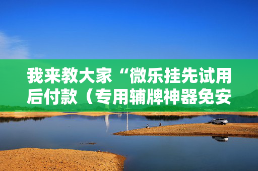 我来教大家“微乐挂先试用后付款（专用辅牌神器免安装）