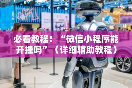 必看教程！“微信小程序能开挂吗”（详细辅助教程）-哔哩哔哩