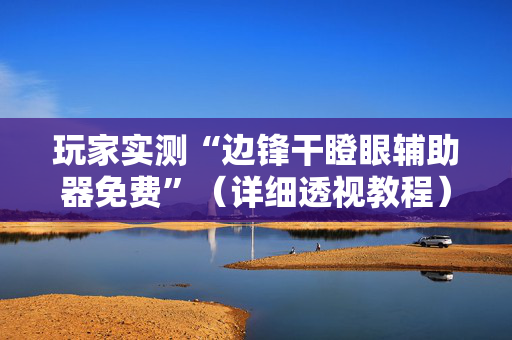 玩家实测“边锋干瞪眼辅助器免费”（详细透视教程）-哔哩哔哩