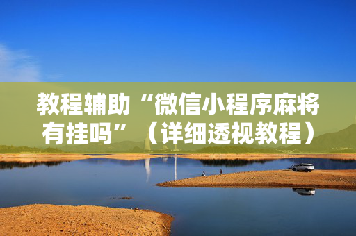 教程辅助“微信小程序麻将有挂吗”（详细透视教程）-哔哩哔哩