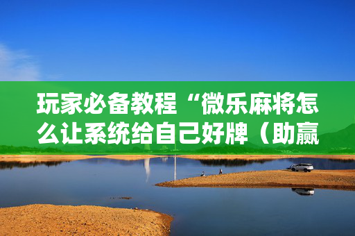 玩家必备教程“微乐麻将怎么让系统给自己好牌（助赢神器通用版）