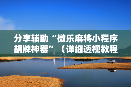 分享辅助“微乐麻将小程序胡牌神器”（详细透视教程）-哔哩哔哩