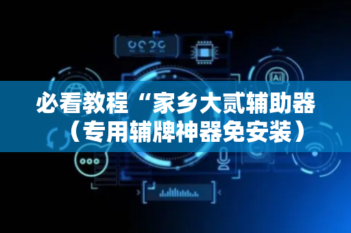 必看教程“家乡大贰辅助器（专用辅牌神器免安装）