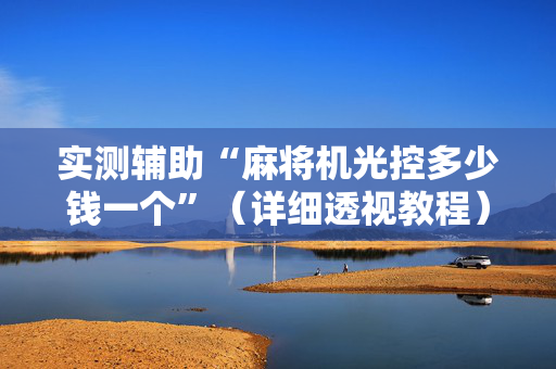 实测辅助“麻将机光控多少钱一个”（详细透视教程）-哔哩哔哩