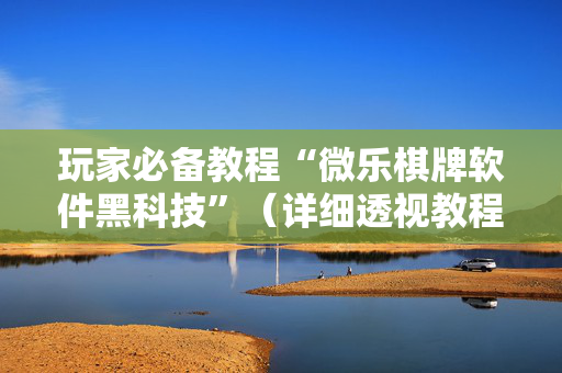 玩家必备教程“微乐棋牌软件黑科技”（详细透视教程）-哔哩哔哩