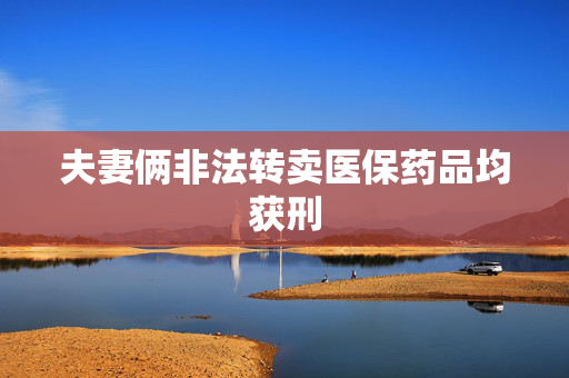 夫妻俩非法转卖医保药品均获刑
