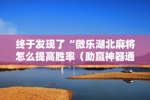 终于发现了“微乐湖北麻将怎么提高胜率（助赢神器通用版）