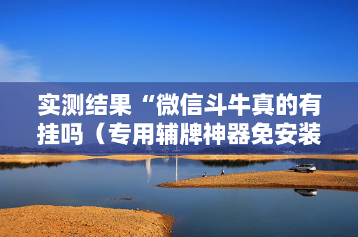 实测结果“微信斗牛真的有挂吗（专用辅牌神器免安装）