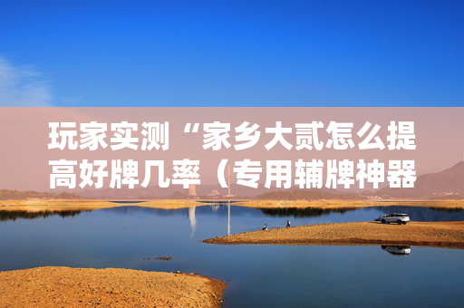 玩家实测“家乡大贰怎么提高好牌几率（专用辅牌神器免安装）