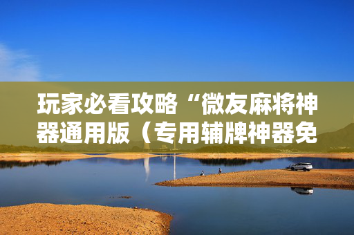 玩家必看攻略“微友麻将神器通用版（专用辅牌神器免安装）