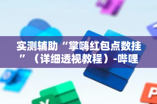 实测辅助“掌嗨红包点数挂”（详细透视教程）-哔哩哔哩