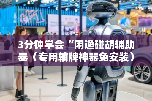 3分钟学会“闲逸碰胡辅助器（专用辅牌神器免安装）