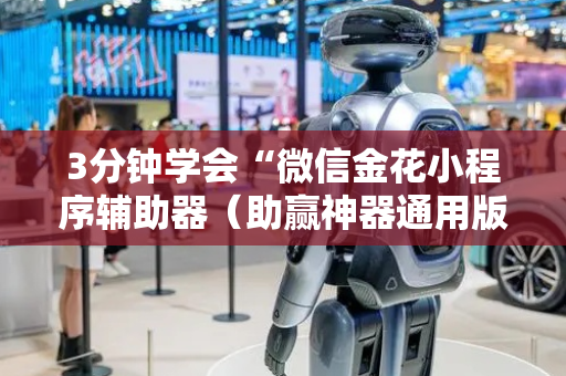 3分钟学会“微信金花小程序辅助器（助赢神器通用版）