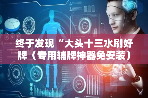 终于发现“大头十三水刷好牌（专用辅牌神器免安装）