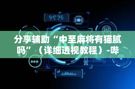 分享辅助“中至麻将有猫腻吗”（详细透视教程）-哔哩哔哩