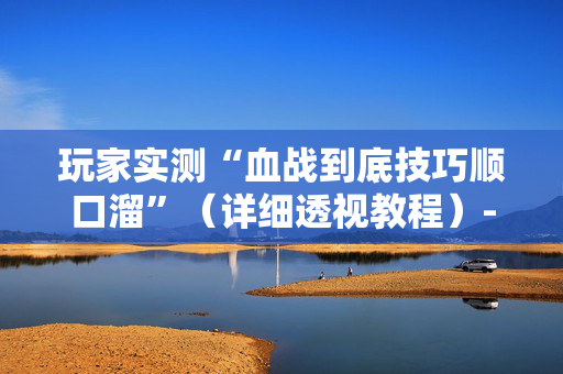 玩家实测“血战到底技巧顺口溜”（详细透视教程）-哔哩哔哩
