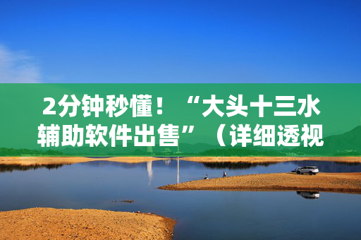 2分钟秒懂！“大头十三水辅助软件出售”（详细透视教程）-哔哩哔哩