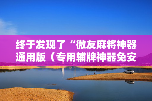 终于发现了“微友麻将神器通用版（专用辅牌神器免安装）