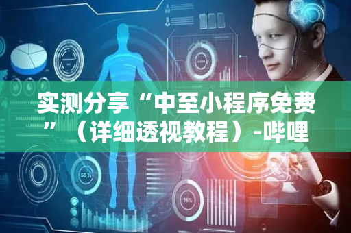实测分享“中至小程序免费”（详细透视教程）-哔哩哔哩