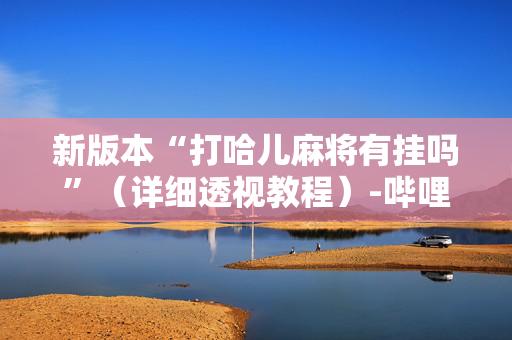 新版本“打哈儿麻将有挂吗”（详细透视教程）-哔哩哔哩
