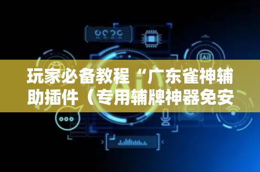 玩家必备教程“广东雀神辅助插件（专用辅牌神器免安装）