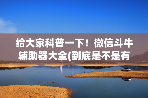 给大家科普一下！微信斗牛辅助器大全(到底是不是有挂)